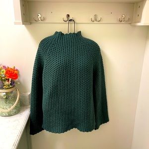 Bohme Chunky Knit Scalloped High Neck Sweater